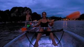 Bioluminescent Plankton Thailand Glowing Plankton Clear Kayak Tour Bioluminescent Plankton Thailand [upl. by Merfe]