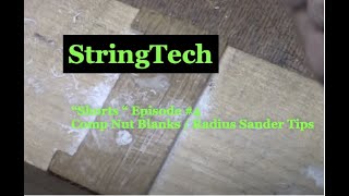 Comp Nut Blanks  Radius Sander TipsStringTechWorkstations [upl. by Nolahs]