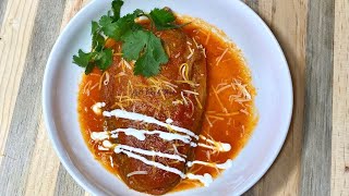 HOW TO MAKE CHILES RELLENOS IN RED SAUCE [upl. by Cleave]