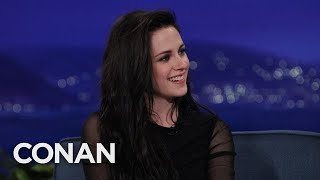 How Kristen Stewart Handled quotTwilightquot Mania  CONAN on TBS [upl. by Emogene319]