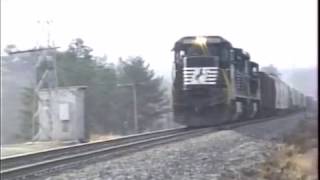 Norfolk Southern S Line February 1990 [upl. by Harobed438]