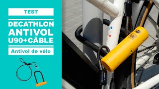 Antivol vélo U 920 ELOPS de DÉCATHLON test avis amp review [upl. by Nywra]