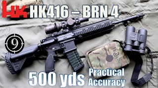 HK416 clone  BRN4 to 500yds Practical Accuracy [upl. by Bondy]