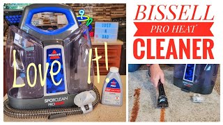 Review Bissell Spot Clean Pro Heat Portable Spot Carpet Cleaner 2694 [upl. by Ym]