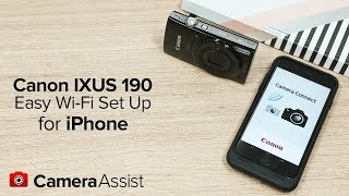 Connect your Canon IXUS 190 to your iPhone via WiFi [upl. by Ricarda735]