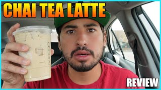 Trying Starbucks Chai Tea Latte REVIEW [upl. by Sidnarb]