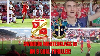 Swindon Masterclass In An 8 Goal Thriller  Swindon Town Vs Sutton  Match Vlog [upl. by Eissirhc]