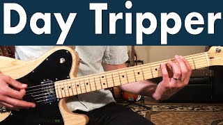 Beatles Day Tripper Guitar Lesson Tutorial  TABS OnScreen [upl. by Hudson525]