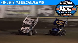 World of Outlaws NOS Energy Drink Sprint Cars Volusia Speedway Park February 5 2021  HIGHLIGHTS [upl. by Silohcin595]