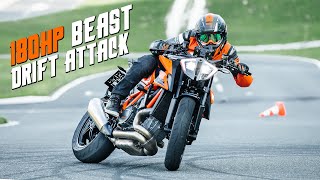 KTM 1290 SUPER DUKE R 2020 DRIFT ATTACK  RokON VLOG 100 [upl. by Dessma771]