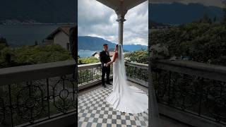 Elopement of Kimberly amp Oliverio on Lake Como 🤍Italian dream came true italianwedding elopement [upl. by Rudin]