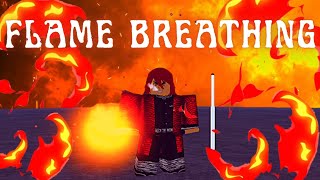 Demonfall  FlameFire Breathing Showcase  ROBLOX [upl. by Prisilla]