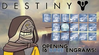 Destiny OpeningDecrypting 16 Rare Decoherent Engrams [upl. by Maxwell379]