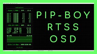 RTSS Overlay Editor My OldSchool Phosphor Green OSD [upl. by Neehahs444]