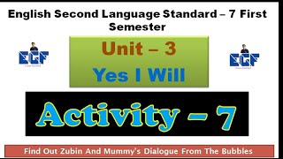 Std 7 English Sem 1 Unit 3 Activity 7 [upl. by Timms]