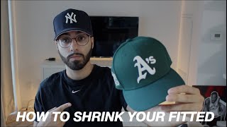 HOW TO SHRINK YOUR FITTED HAT [upl. by Sollie]