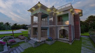 FOUR BEDROOM SEMI STOREYED HOUSE ON 100Ft  100Ft building in Uganda [upl. by Astrid]