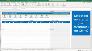 Excel boekhoudpakket  demonstratie extra regels tussenvoegen [upl. by Ayiram446]