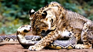 Cougar vs Python A Battle in the WildaiGPTsoraklingopenaistoryanimal [upl. by Nnitsuj233]