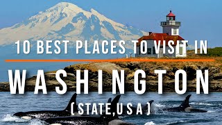 10 Best Places to Visit in Washington State USA  Travel Video  SKY Travel [upl. by Aerdnua]