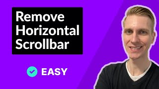 Remove Horizontal Scrollbar with CSS [upl. by Publea]