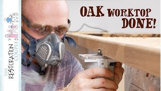 Cutting and Fitting a Wooden Worktop [upl. by Namzzaj616]