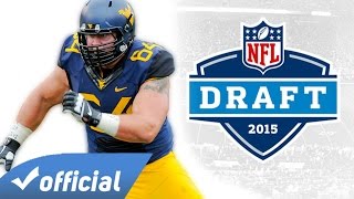 2015 NFL Draft Prospect Mark Glowinski OL WVU [upl. by Relyc]