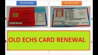 OLD ECHS CARD RENEWAL [upl. by Enatan]