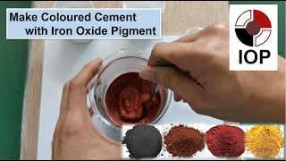 How to Make Color Concrete  Color Cement Coloured Cement with Iron Oxide PigmentConcrete Colorant [upl. by Salb]