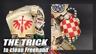 Freehand made EASY with this amazing TRICK  Painting Checkers and Deathwing Symbol [upl. by Noam488]