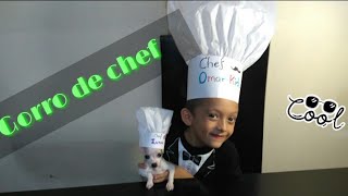 Tutorial para hacer un gorro de chef  Omar Kids [upl. by Aihsenor]