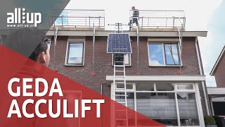 GEDA AcculiftSolarlift met Allup Solarplateau  AllUp [upl. by Spiegel380]