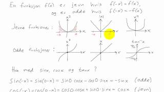 Matematikk R2  033  Jevne og odde funksjoner [upl. by Lemire]