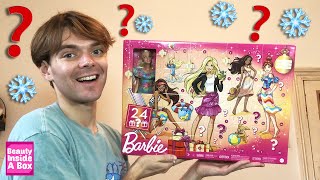 Opening Barbie 2021 Advent Calendar [upl. by Queri]