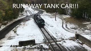 RUNAWAY TANK CAR Real Runaway Train in Bethlehem PA [upl. by Ishmul608]