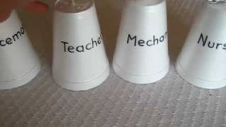 Preschool  Social Studies Community helper cups [upl. by Liarret]