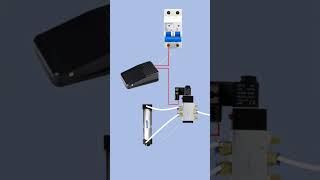 Foot switch control solenoid valve wiring diagram Electricalgenius electricallife [upl. by Narra]