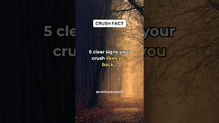 5 clear signs your crush likes you back Crush Fact shorts [upl. by Erehs223]