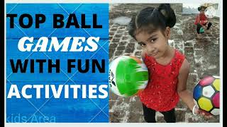 Ball games for kids Indoor activities for kids with balls fun with balls Simple Toddlers games [upl. by Raybin]