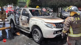 Normalistas de Ayotzinapa incendiaron vehículos en el Congreso de Guerrero [upl. by Adel]