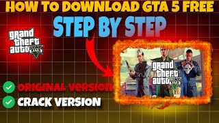 HOW TO DOWNLOAD GTA 5 FREE  GTA 5 FREE 2024 [upl. by Yderf]