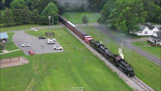 630 4501 doubleheader drone at trion with caboose 612024 [upl. by Niall698]