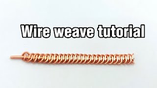 Wire wrapping wire art  wire weaving tutorial [upl. by Jarrod]