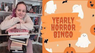 Yearly horror bingo challenge TBR [upl. by Einej]