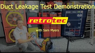 Residential Duct Leakage Test Demonstration [upl. by Normac180]