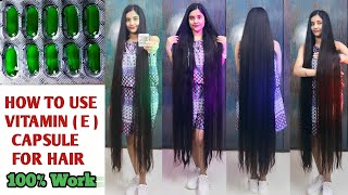 Vitamin E Capsule Benefits For LONG HAIR 🤫🔥 How To Use Vitamin E Capsule for HAIR GROWTH amp SKIN [upl. by Ehrsam]