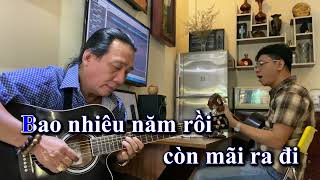 Một Cõi Đi Về KARAOKE Tone Nam  Guitar dễ hát [upl. by Burlie]