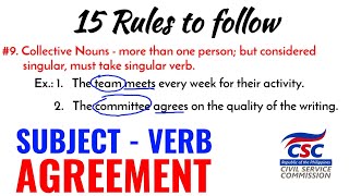 15 Rules of SubjectVerb Agreement  Simplified [upl. by Oxley]