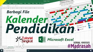 Aplikasi Kalender Pendidikan Otomatis Berbasis Excel  Tutorial Singkat [upl. by Olegnaed996]