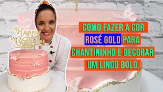 COMO FAZER A COR ROSÉ GOLD NO CHANTININHO [upl. by Theis440]